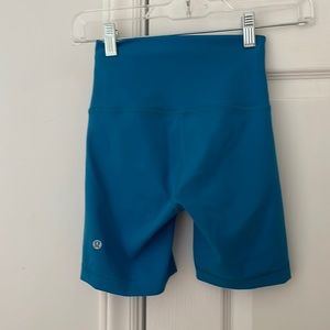 Lululemon align high rise bike short, size 2